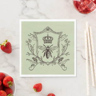 Serviette En Papier Vintage Paris apiculteur Reine des abeilles de la 