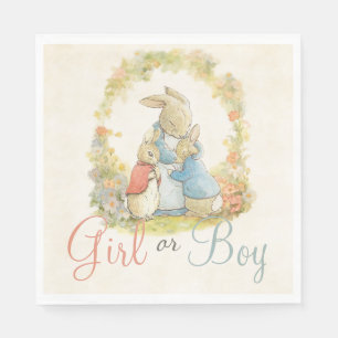Serviette En Papier Vintage Peter Le Lapin Genre Révéler Garçon Fille