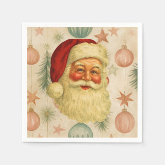 Serviette En Papier Vintage Santa Paper Napkins