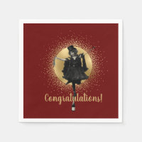Vintage Top Hat Dancer Félicitations