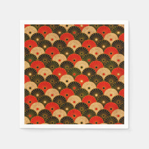 Serviette En Papier Vintage Traditional Japanese Paper Print