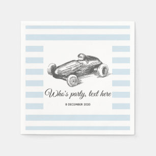 Serviette En Papier vintage, voiture de course, racer, Serviettes en p