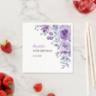 Violet Rose verdure Floral Anniversaire