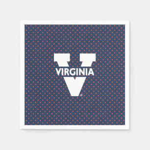 Serviette En Papier Virginia Cavaliers Points de Polka