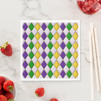 Serviette En Papier Vitrail Harlequin