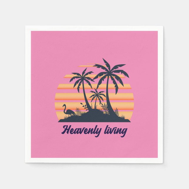 SERVIETTE EN PAPIER VIVRE LOURD (Devant)