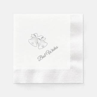 Serviette En Papier Vœux de cloches de mariage