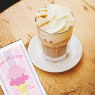 Serviette En Papier Voici le Baby shower d'été de la crème glacée 