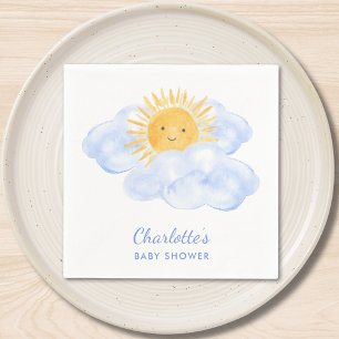 Serviette En Papier Voici le Baby shower du fils