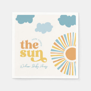 Serviette En Papier Voici Les Serviettes De Baby shower Sun