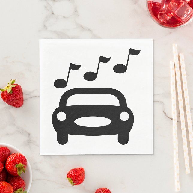 Serviette En Papier Voiture musicale (Créateur téléchargé)