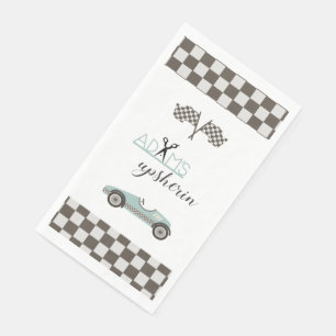 Serviette En Papier Voiture vintage Race