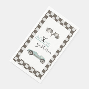 Serviette En Papier Voiture vintage Race