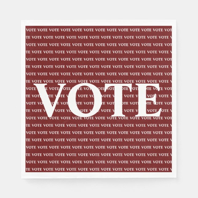 Serviette En Papier Vote (Devant)