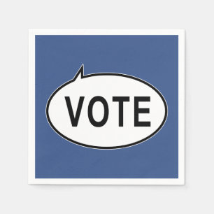 Serviette En Papier VOTE - Bleu