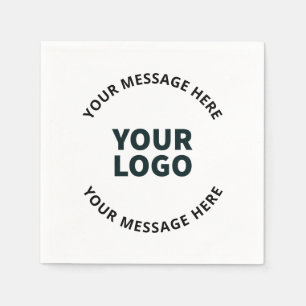 Serviette En Papier Votre logo, conception, photo, oeuvre d'art ou aut