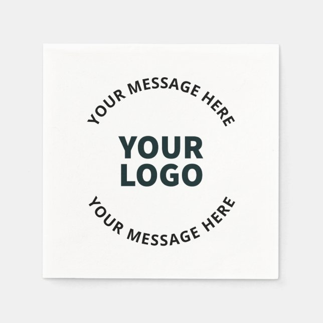 Serviette En Papier Votre logo, conception, photo, oeuvre d'art ou aut (Devant)