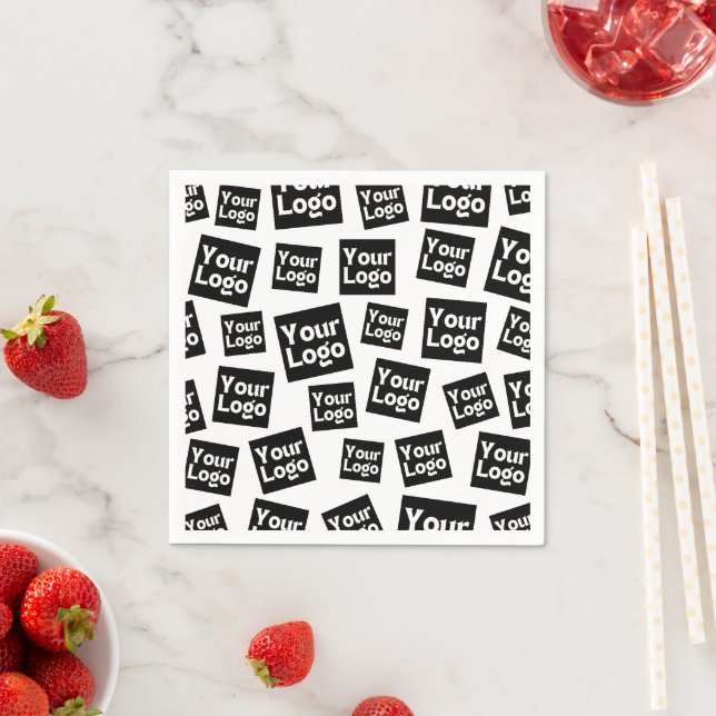 Serviette En Papier Votre logo de conception ou d'entreprise | Placeme (En situation)