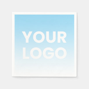 Serviette En Papier Votre logo et le dégradé de couleurs Arrière - pla