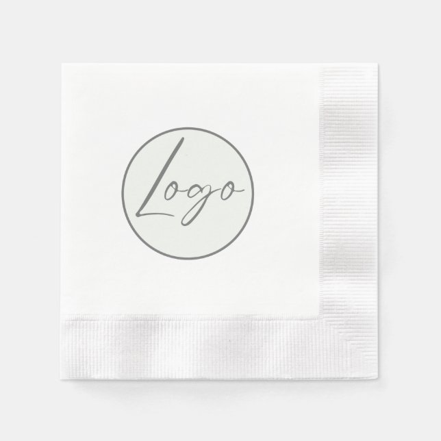 Serviette En Papier Votre logo Marque Entreprise Napkins (Devant)