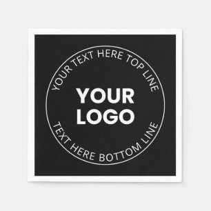 Serviette En Papier Votre logo minimaliste