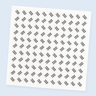 Serviette En Papier Votre logo   Motif répété de substitution simple