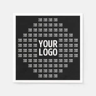 Serviette En Papier Votre logo ou image Motif moderne unique