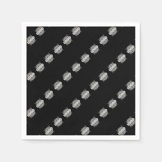 Serviette En Papier Votre logo, votre design ou votre photo en diagona (Devant)