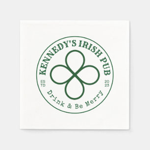 Serviette En Papier VOTRE PUB IRLANDAIS Mange Boire & Etre Irlandais N