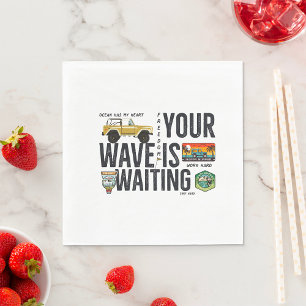 Serviette En Papier Votre vague attend