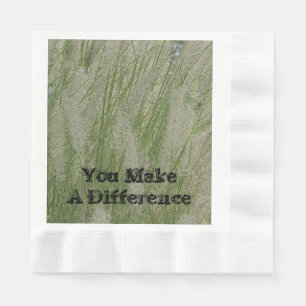 Serviette En Papier Vous faites la différence Grass du désert Merci em
