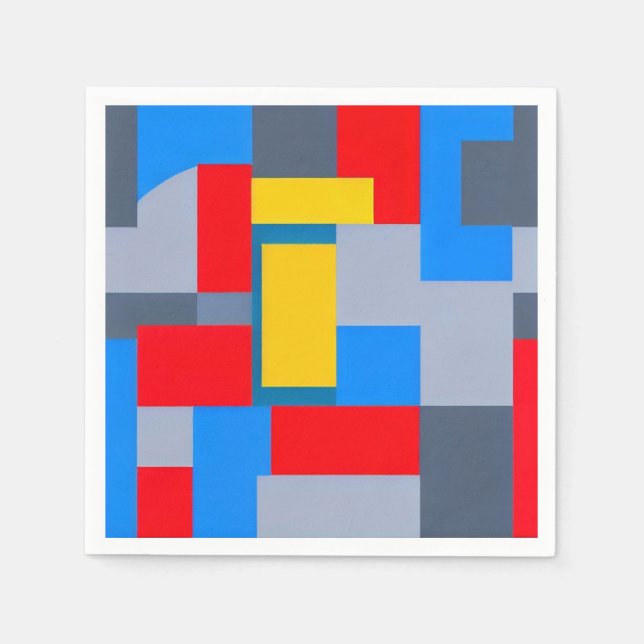 Serviette En Papier Voyage à travers la géométrie (Devant)