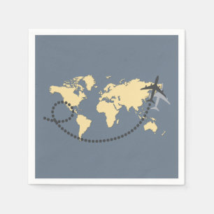 Serviette En Papier Voyons l'illustration du monde