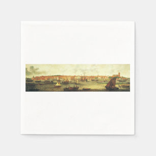 Serviette En Papier Vue de Dordrecht du Nord par Adam Willaerts