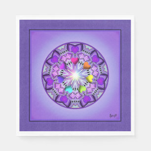 Serviette En Papier W2 pourpre