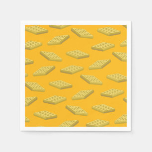 Serviette En Papier Waffle Cute Breakfast Brunch Enfants 1er Anniversa