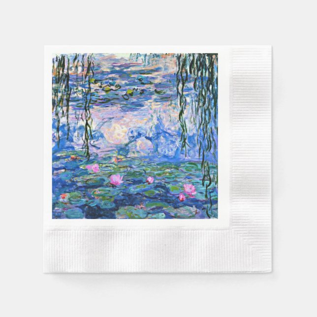 Serviette En Papier Water Lilies, 1919, par Monet (Devant)