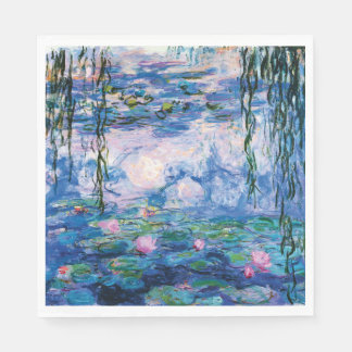 Serviette En Papier Water Lilies by Claude Monet