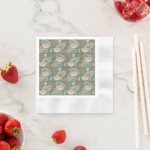 Serviette En Papier Water Lys Lily Art Nouveau Nature