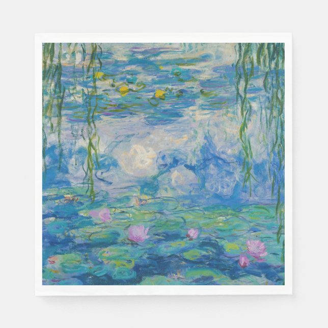 Serviette En Papier Waterlilies, 1916-1919 by Claude Monet (Devant)