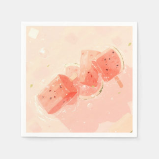 Serviette En Papier Watermelon Popsicle