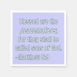 Serviette En Papier WDJS : Blessed sont les conciliateurs