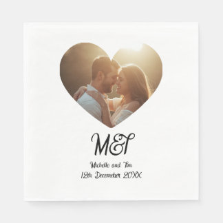 Serviette En Papier Wedding or engagement personalised napkins