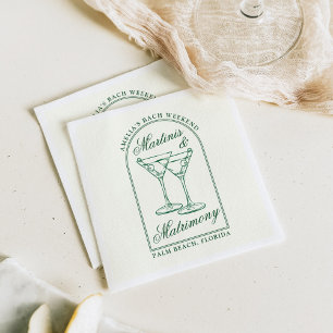Serviette En Papier Week-end de maris et mariage