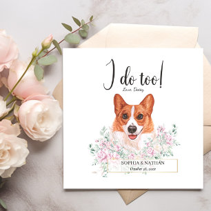 Serviette En Papier Welsh Corgi Chien Mariage Cocktail Napkins