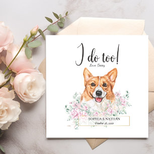 Serviette En Papier Welsh Corgi Chien Mariage Cocktail Napkins