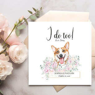 Serviette En Papier Welsh Corgi Chien Mariage Cocktail Napkins