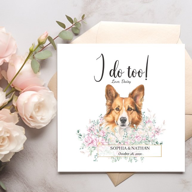 Serviette En Papier Welsh Corgi Chien Mariage Cocktail Napkins (Créateur téléchargé)