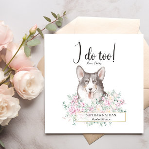 Serviette En Papier Welsh Corgi Chien Mariage Cocktail Napkins