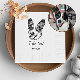 Serviette En Papier Welsh Corgi Chien Personnalisé Je Fais Aussi
